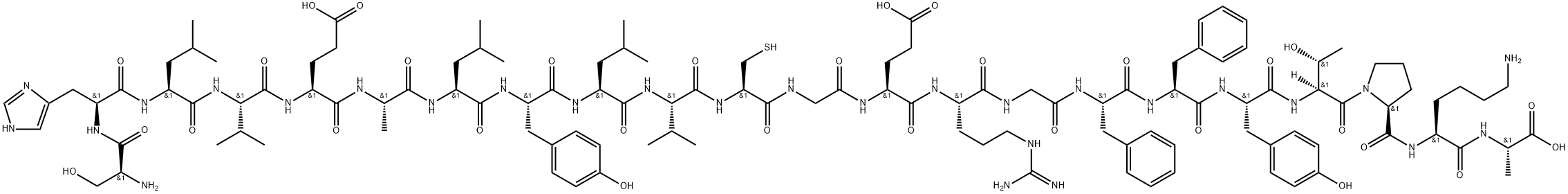 insulin B (9-30) Struktur