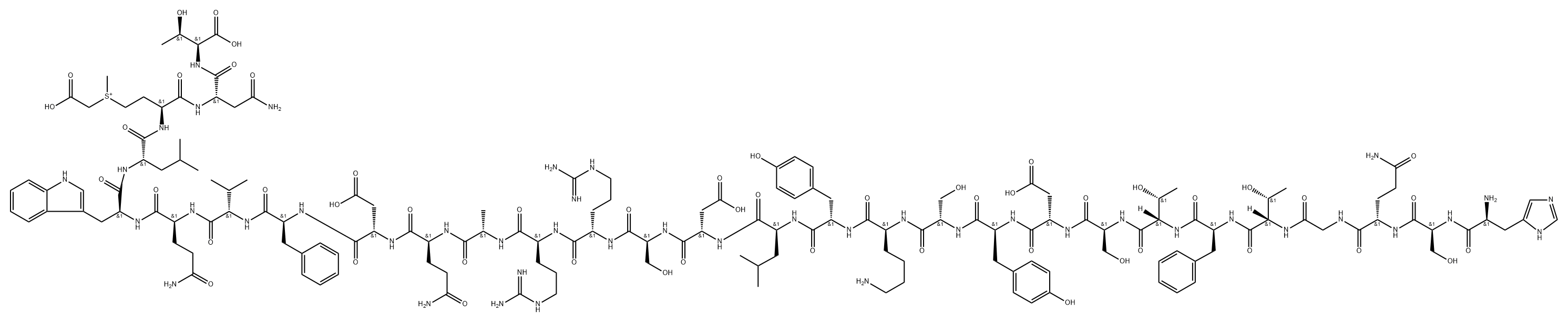 glucagon, carboxy-Me-Met(27)- Struktur