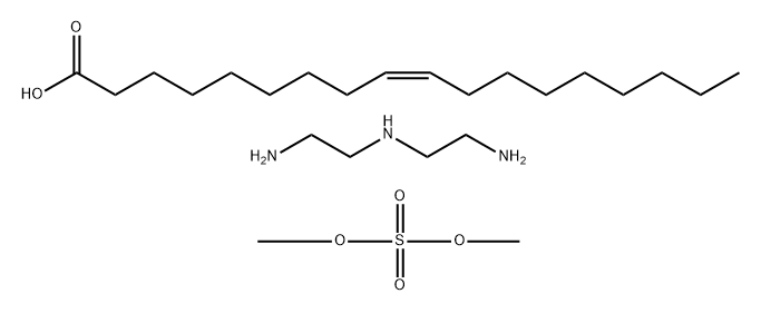 9-Octadecenoic acid (Z)-, reaction products with diethylenetriamine, di-Me sulfate-quaternized Struktur