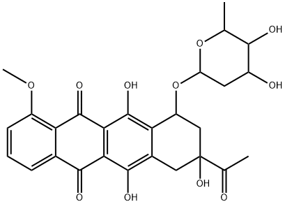 3'-hydroxy-3',5'-diepidaunorubicin Struktur