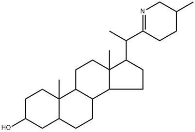 (25β)-16,28-Seco-5α-solanid-22(28)-en-3β-ol Struktur