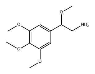 Benzeneethanamine, β,3,4,5-tetramethoxy- Struktur