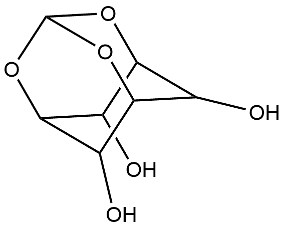 scyllo-Inositol, 1,3,5-O-methylidyne- Struktur