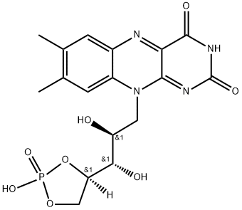 Riboflavin, cyclic 4',5'-(hydrogen phosphate) Struktur