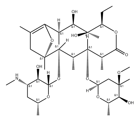 de-(N-methyl)-8,9-anhydroerythromycin A 6,9-hemicetal Struktur