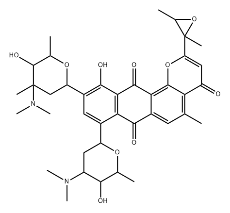 epoxykidamycin Struktur