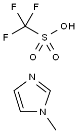 1‐METHYLIMIDAZOLIUM TRIFLUOROMETHANESULFONATE Struktur