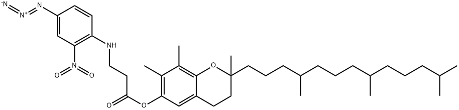 N-4-azido-2-nitrophenyl-beta-alanyl-gamma-tocopherol Struktur