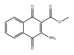 Methyl 3-amino-1,4-dioxo-1,4-dihydronaphthalene-2-carboxylate Struktur