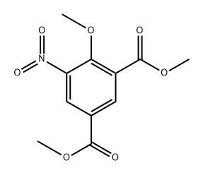 dimethyl 4-methoxy-5-nitroisophthalate Struktur