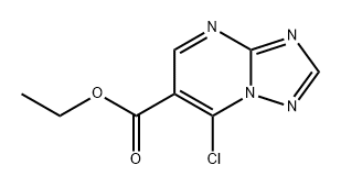 ethyl 7-chloro-[1,2,4]triazolo[1,5-a]pyrimidine-6-carboxylate Struktur