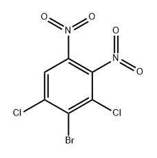 2-Bromo-1,3-dichloro-4,5-dinitro-benzene Struktur