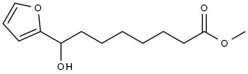 2-Furanoctanoic acid, η-hydroxy-, methyl ester Struktur