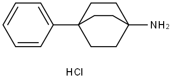 Bicyclo[2.2.2]octan-1-amine, 4-phenyl-, hydrochloride (1:1) Struktur