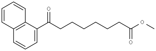 1-Naphthaleneoctanoic acid, η-oxo-, methyl ester Struktur