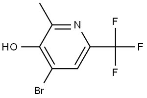 3-Pyridinol, 4-bromo-2-methyl-6-(trifluoromethyl)- Struktur