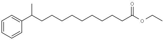 Benzeneundecanoic acid, κ-methyl-, ethyl ester Struktur