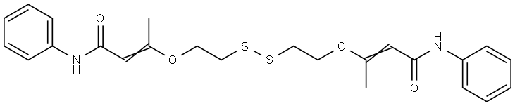 2-Butenamide, 3,3'-[dithiobis(2,1-ethanediyloxy)]bis[N-phenyl- (9CI)