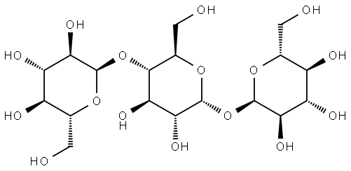 α-D-Glucopyranoside, α-D-glucopyranosyl O-α-D-glucopyranosyl-(1→4)- Struktur