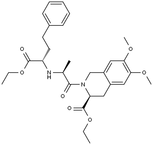 Moexipril ethyl ester Struktur