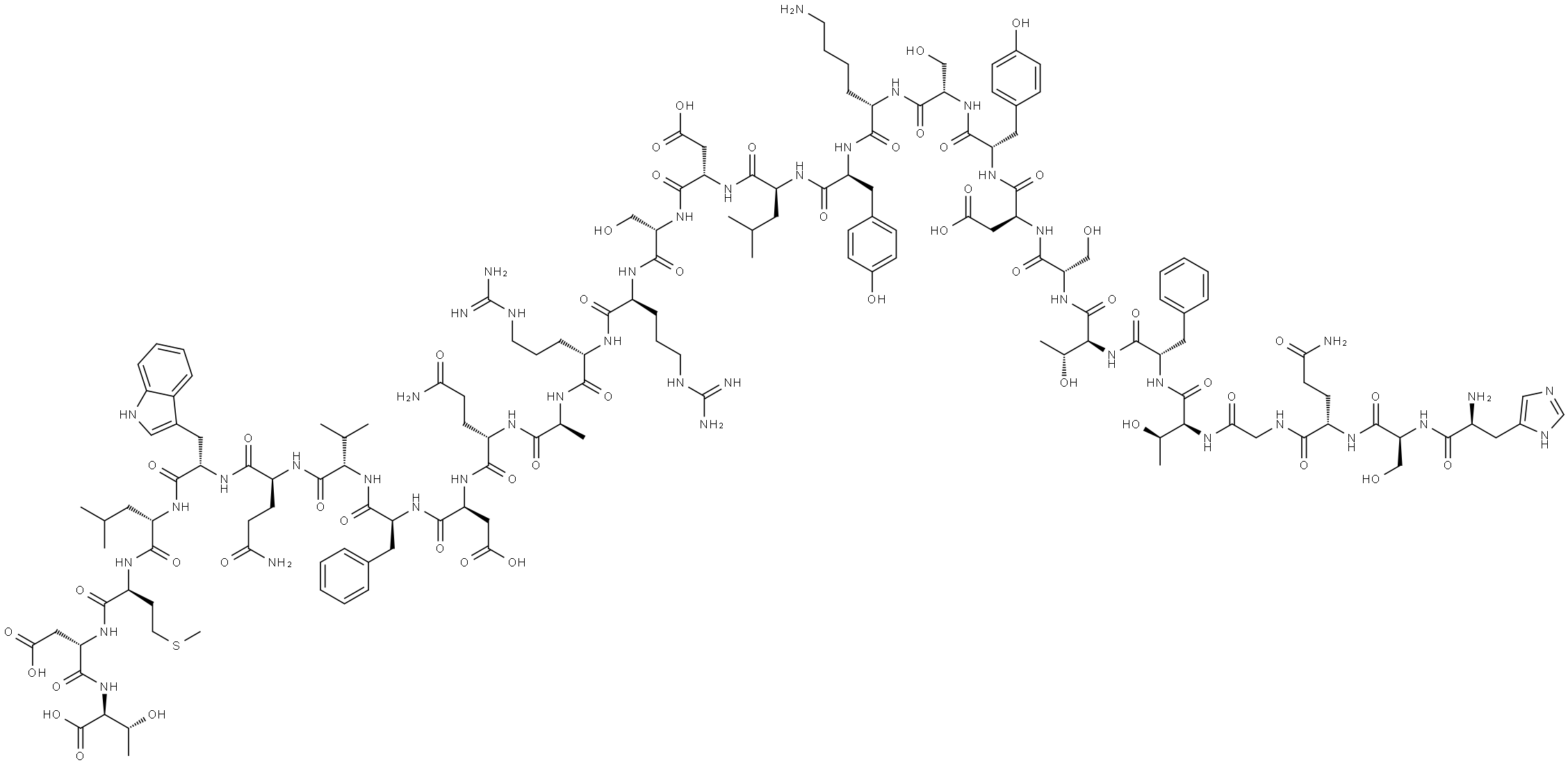 (Asp28)-Glucagon (1-29) (human, rat, porcine) Struktur