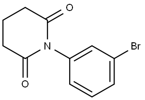 1-(3-bromophenyl)piperidine-2,6-dione Struktur