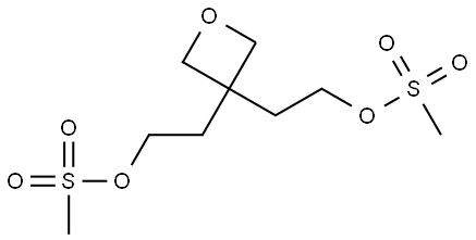 3,3-Oxetanediethanol, 3,3-dimethanesulfonate Struktur