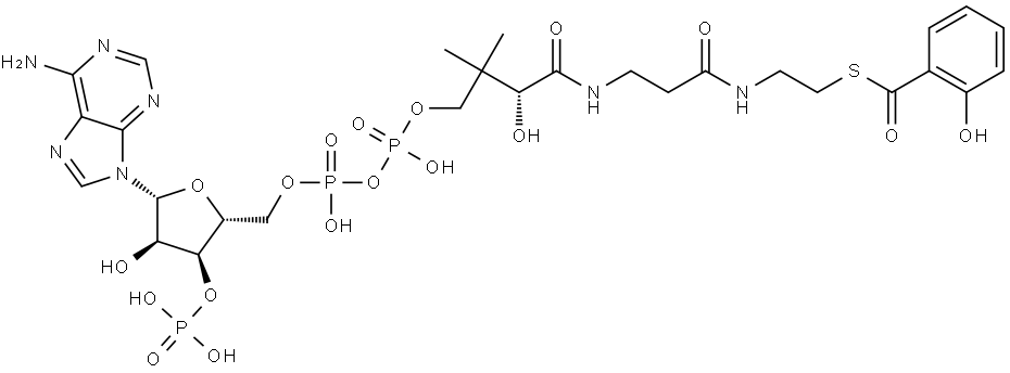 Coenzyme A, S-(2-hydroxybenzoate) Struktur