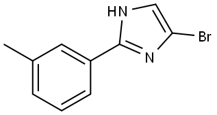 4-bromo-2-(m-tolyl)-1H-imidazole Struktur