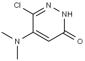 6-Chloro-5-(dimethylamino)-3(2H)-pyridazinone Struktur