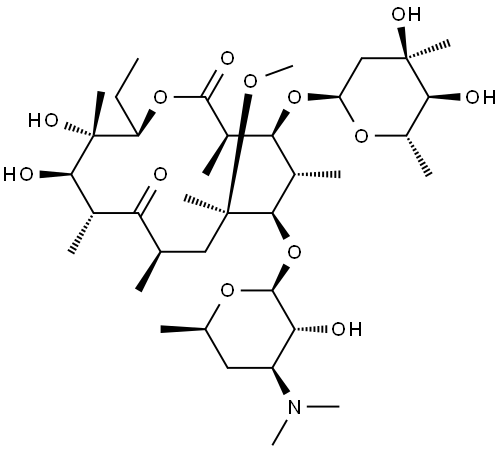 Erythromycin Impurity 12 Struktur