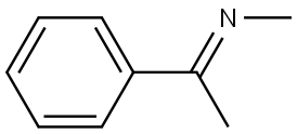 Methanamine, N-(1-phenylethylidene)-, [N(E)]- Struktur