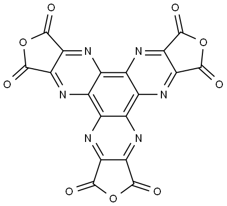 Furo[3,4-b]difuro[3',4':5,6]pyrazino[2,3-f:2',3'-h]quinoxaline-1,3,6,8,11,13- hexone Struktur