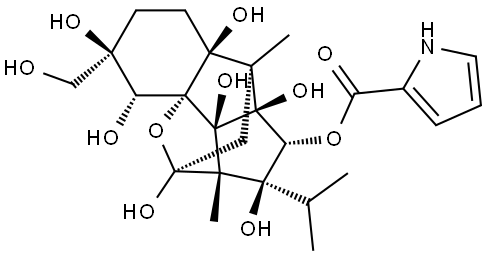 Ryanodol, 9,21-dihydroxy-, 3-(1H-pyrrole-2-carboxylate), (9α)- (9CI)