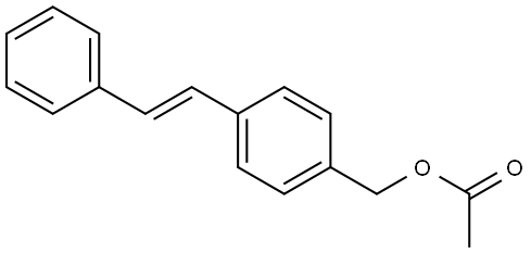 Benzenemethanol, 4-[(1E)-2-phenylethenyl]-, 1-acetate