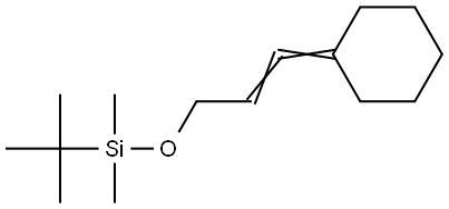 tert-butyldimethylsilyl 4,4-pentamethylene-2,3-butadienyl ether Struktur