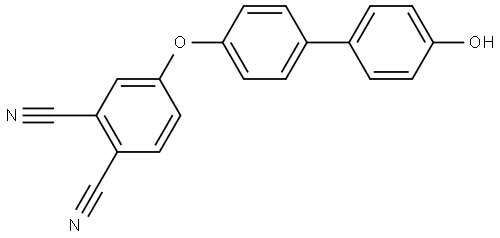 4-(4'-羥基聯(lián)苯氧基)鄰苯二甲腈 結(jié)構(gòu)式