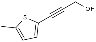 2-Propyn-1-ol, 3-(5-methyl-2-thienyl)- Struktur