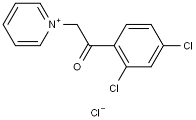 1-(2-(2,4-DICHLOROPHENYL)-2-OXOETHYL)PYRIDINIUM CHLORIDE Struktur