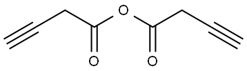 3-Butynoic acid, anhydride with 3-butynoic acid Struktur