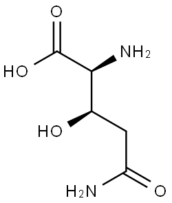 (3R)-3-Hydroxy-L-glutamine Struktur