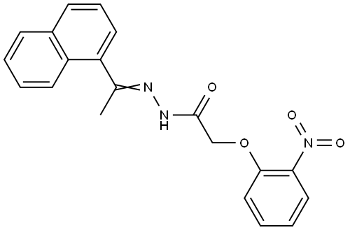 N'-[1-(1-NAPHTHYL)ETHYLIDENE]-2-(2-NITROPHENOXY)ACETOHYDRAZIDE Struktur