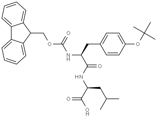 Fmoc-Tyr(tBu)-Leu-OH Struktur