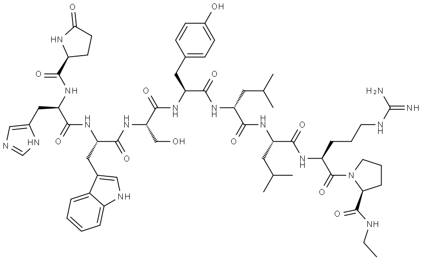 (D-HIS2)-LEUPROLIDE Struktur