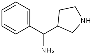 3-Pyrrolidinemethanamine, α-phenyl- Struktur