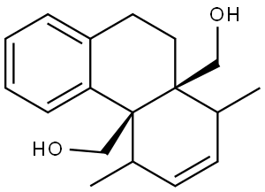 ((4AS,10AS)-1,4-DIMETHYL-1,4,4A,9,10,10A-HEXAHYDROPHENANTHRENE-4A,10A-DIYL)DIMETHANOL Struktur