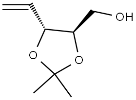 D-threo-Pent-1-enitol, 1,2-dideoxy-3,4-O-(1-methylethylidene)- Struktur