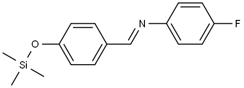 Benzenamine, 4-fluoro-N-[[4-[(trimethylsilyl)oxy]phenyl]methylene]-, [N(E)]- Struktur