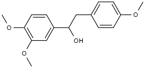 Benzeneethanol, α-(3,4-dimethoxyphenyl)-4-methoxy- Struktur