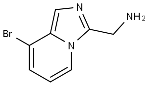 (8-Bromoimidazo[1,5-a]pyridin-3-yl)methanamine Struktur